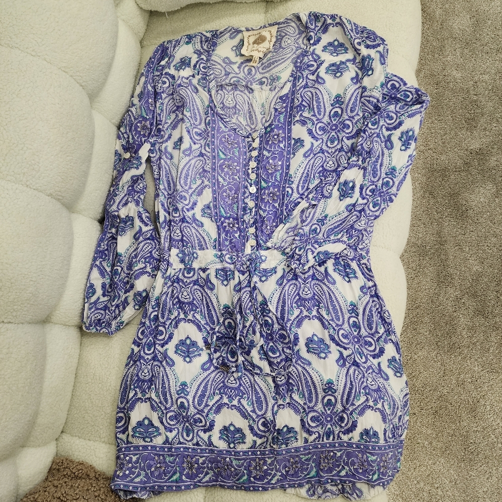 Z&L Paisley Printed Mini Dress
